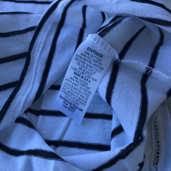 NWT Stateside Cutout Stripe SlubTee - Picture 4 of 5